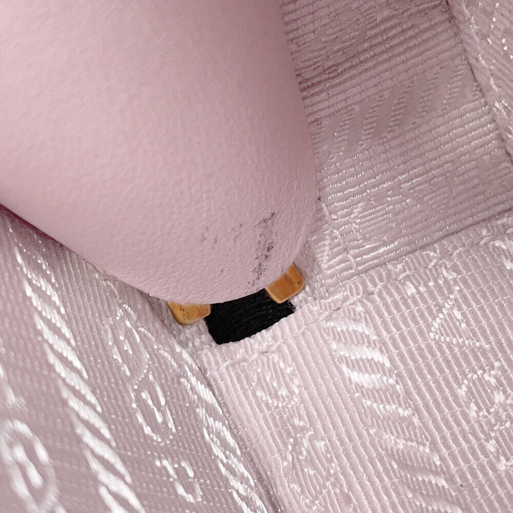 Prada Clutch Triangle Logo Chain Attached Bag - Picture 7 of 12